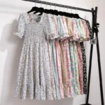 Women's Bohemian Chiffon Midi Dress