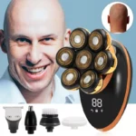 7D Floating Head Electric Shaver – Wet & Dry Rechargeable Beard Trimmer for Men