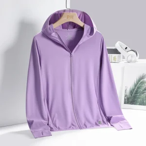 Women’s Ice Silk UV Protection Sunscreen Clothing – Lightweight Outdoor Wear