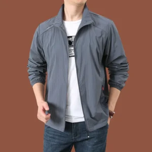 Men’s Lightweight Sun Protection Windbreaker – Cool Summer Outdoor Jacket