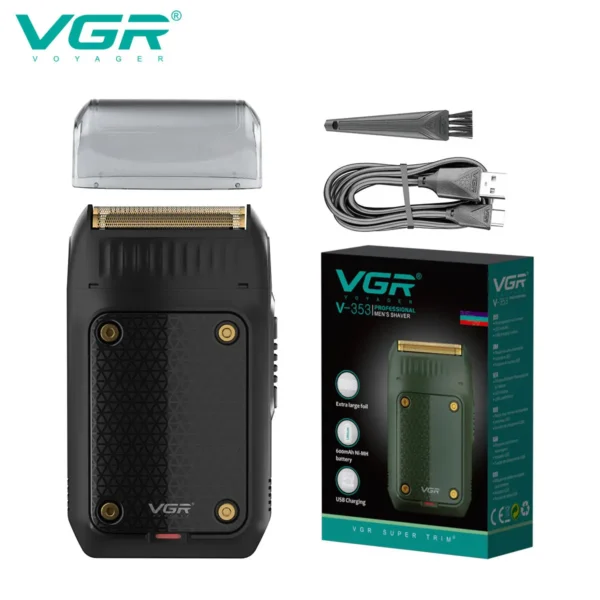 VGR 353 Rechargeable Electric Shaver – Mini Beard & Hair Trimmer for Men