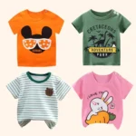 Kids' 100% Cotton Cartoon T-Shirt